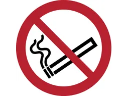 Pictogram bordje Djois Rookverbod Ø200mm rood