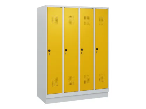 schoollocker,HxBxD 1630x1200x500mm,4vak,vak B 300mm,draaigrendel
