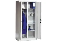 dossier-/kledingkast,RAL 7035,HxBxD 1950x930x400mm,cil.-slot