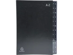 sorteermap Ordonator 24 vakken met tabs A-Z zwart