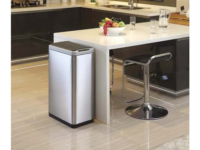 Afvalbak Voor Afvalscheiding Phantom Sensor Bin 40 Liter Mat Rvs