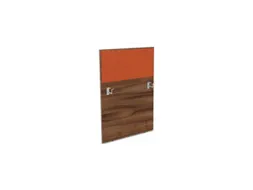 baliepaneel bureau aanbouw links NP-tiepolo nut BN3012-oranje 800mm