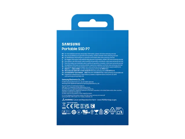 Portable SSD P7 USB 4.0 Gen 3x2 2TB