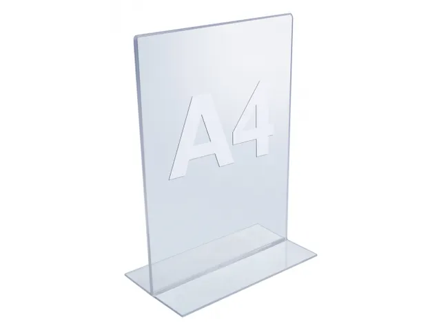 Folderhouder A4 Acryl Staand T-Voet