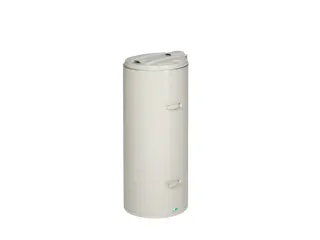 Afvalverzamelaar 70 Liter HxØ 900x450mm Met Deur Staal Ral7032 - 1