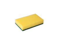 Wecoline Schuurspons Geel met groen vlies 14x10x3cm