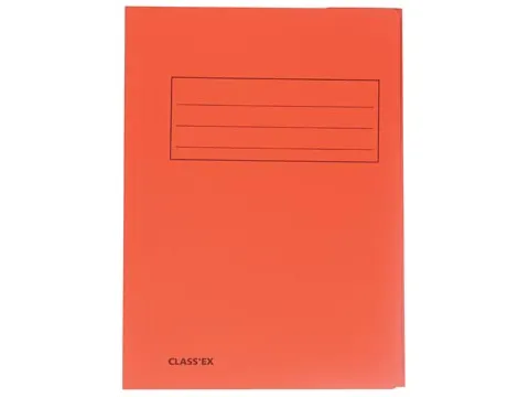 Dossiermap 3 Kleppen Oranje A4 250 Gram