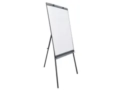Mobiele Flipover Grijs Met Whiteboard Magnetisch 100x65cm