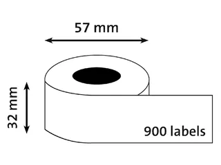 Etiket Dymo 1933084 labelwriter 32x57mm 800 stuks - 3