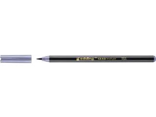Brushpen edding 1340 zilver grijs - 1