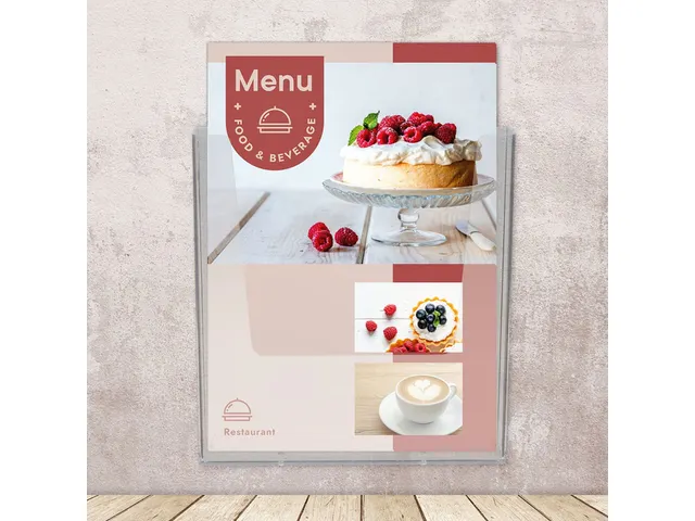 Folderhouder Europel wand A4 transparant