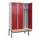 locker met bank,voor scheiding van kleding,HxBxD 2120x1200x815mm,3vak