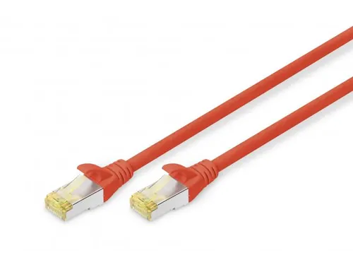 CAT 6A S-FTP patchkabel Cu LSZH AWG 26/7 Lengte 0,5m Rood