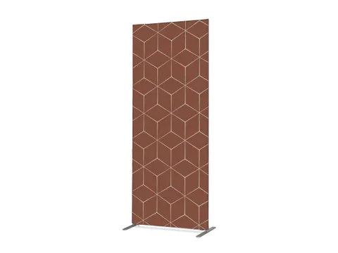 Scheidingswand Textiel Deco 100x200cm Hexagon Roest bruin ECO