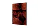 Wanddecoratie Textiel Set A2 Botanische Bladeren Rood