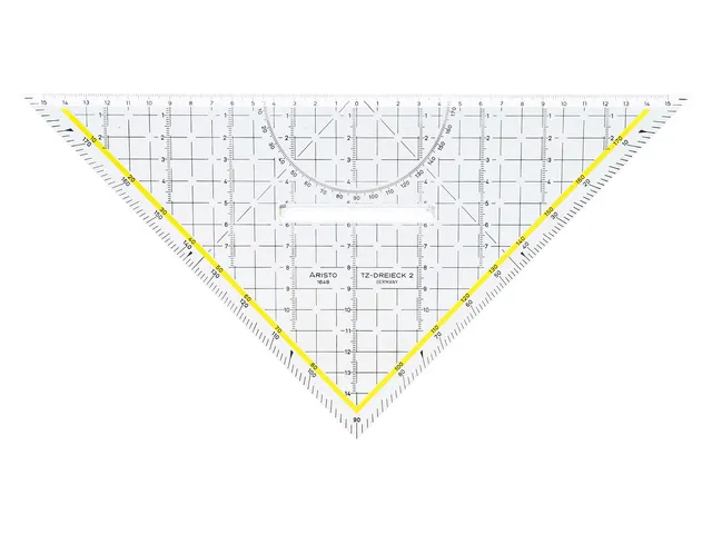 Tekendriehoek Aristo 32,5cm Met Houten Greep