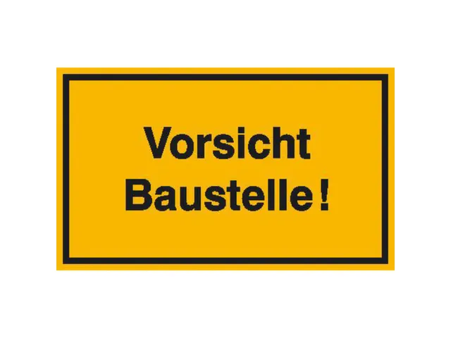 aanwijzingsbord,Pas op! Bouwplaats,aluminium gemerkt,gemoffeld