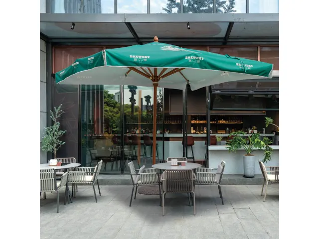 Print voor Horeca Parasol Antiek vierkant 3x3 meter