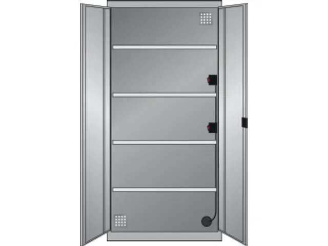 elektrische kast met openslaande deuren,HxBxD 1950x1000x580mm