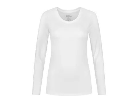 Santino Juna dames T-shirt met lange mouwen, wit, maat L, per stuk