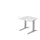 In hoogte verstelbaar bureau,HxBxD 680-850x800x800mm,blad wit