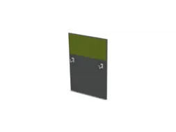 baliepaneel bureau aanbouw rechts MS-donkergrijs BN7048-groen 800mm