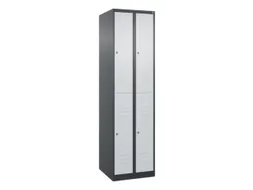 dubbeldekse locker,HxBxD 1850x500x500mm,2x2vak.,vak B 250mm