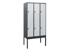 dubbeldekse locker,HxBxD 1950x900x500mm,3x2vak.,vak B 300mm