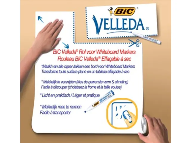 Rol Velleda Zelfklevend Whiteboardvellen 45x50