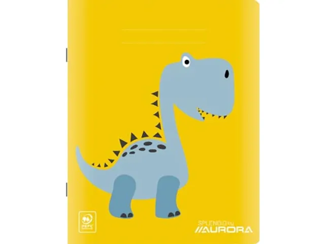 Aurora Schrift Gelijnd 5/3/5 mm 165x210mm assorti