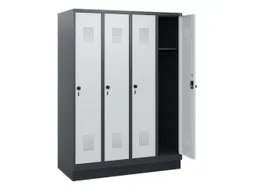 schoollocker,HxBxD 1630x1200x500mm,4vak,vak B 300mm,draaigrendel