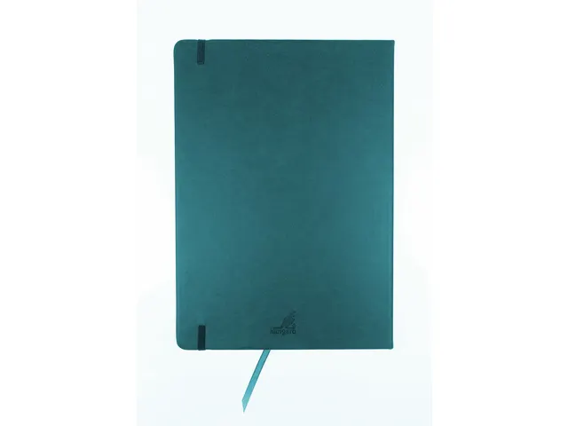 Schetsboek Kangaro A4 dark turquoise PU HC 80 vel 140gr roomwit met el