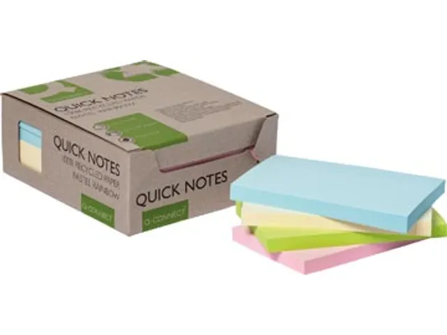 Sticky Notes Gerecycled 76x127mm 12 Stuks