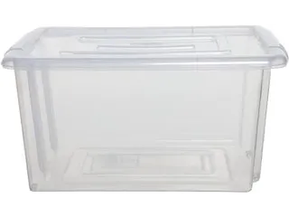 Stack & Store Mini opbergdoos 5 liter zonder deksel, transparant - 2