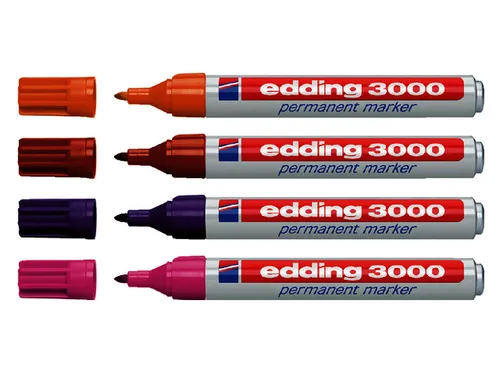 Viltstift edding 3000 rond bruin 1.5-3mm