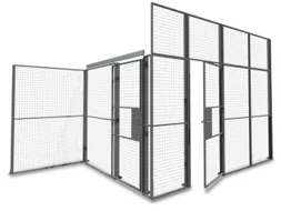 vleugeldeur,v. scheidingswandsysteem,HxB 2200x1200mm,hangslot,staal