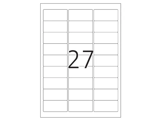 HERMA 4511 Naambadge textieletiketten A4 63,5x29,6mm Wit 540 stuks