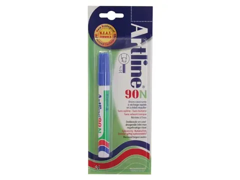 Permanent marker Artline 90 blauw (op blister)