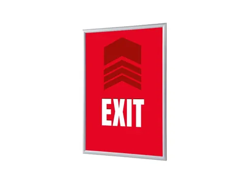 Kliklijst A1 complete set met print "EXIT" Rood