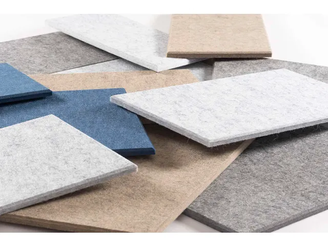 Carreau acoustique PET-Feutre Parallélogramme Set assorti 30x25cm 22p