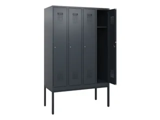 schoollocker,HxBxD 1950x1200x500mm,4vak,vak B 300mm,cil.-slot - 1