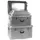Set aluminium transportboxen,per box 1x27/45/69/101/141l