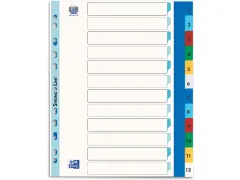 Elba Tabbladen 12-delig 1-12 A4+ 11-Gaats Assorti (Voor Showtassen)