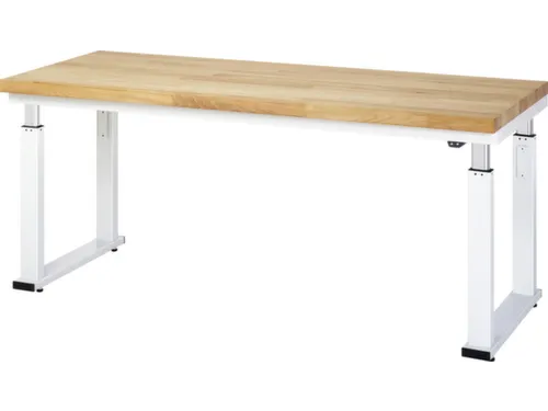 Werkbank elektrisch hoogte verstelbaar 740-1040x2000x700mm beukblad