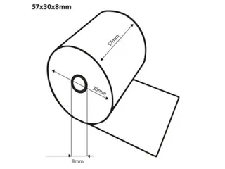 Kassarol Quantore 57x30x8mm kern Thermisch - 3
