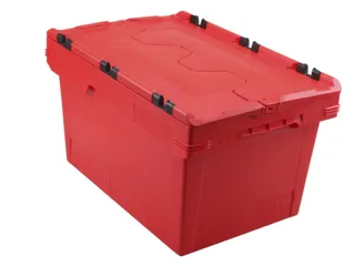 Euronorm-herbruikbare bakken,HxLxB 349x600x400mm,PP,rood - 2