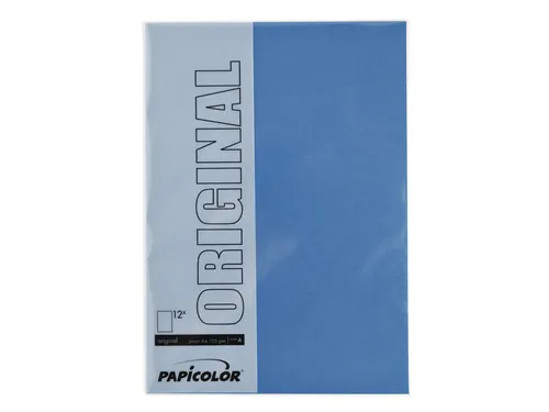 Kopieerpapier Papicolor A4 100gr 12 vel donkerblauw