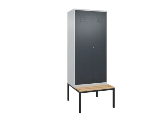 locker voor scheiding van kleding,HxBxD 2120x800x815mm,2vak
