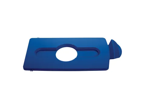 Deksel Flessen/blik Voor Slim Jim Recyclingstation Blauw