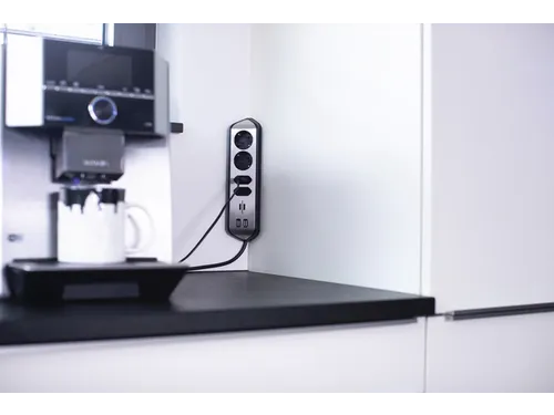 Stekkerdoos Brennenstuhl bureau Estilo 4 voudig inclusief 2 USB 2 m